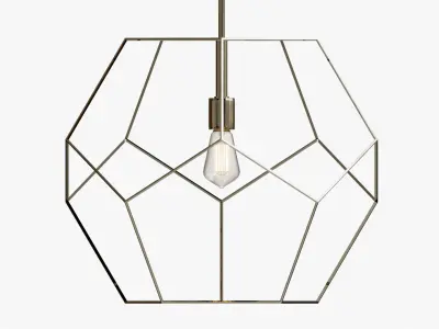 MARA NICKEL PENDANT 3D model