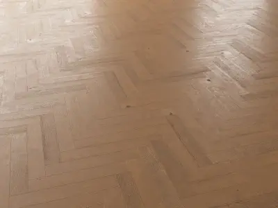 Parquet Oak Cornell Firestop set 2 3D model