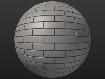 Dark shiny clinker brick texture Texture