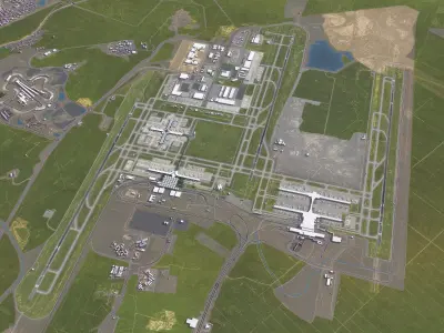 Kuala Lumpur - 3D Airport Model Low-poly 3D model