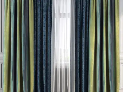 Curtain Set 198 3D model