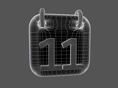 Calendar Icon 11 v1 001 Low-poly 3D model