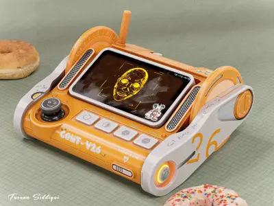 Sci-fi Controller V26 PBR Low-poly 3D model