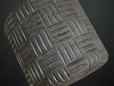 Heavily Worn White Painted Metal PBR Seamless Texture