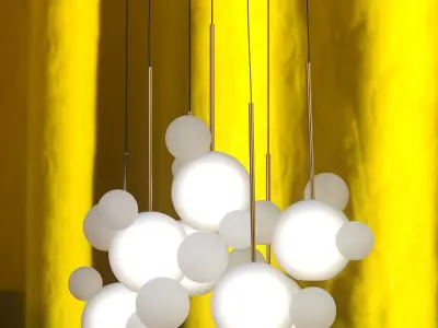 Frosted Blown Glass Bubble 3D model