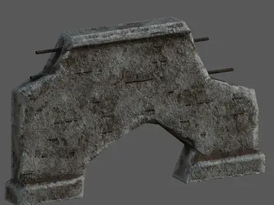 Wall 04 Pbr Low-poly 3D model