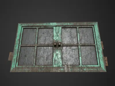 Window low poly Low-poly 3D model
