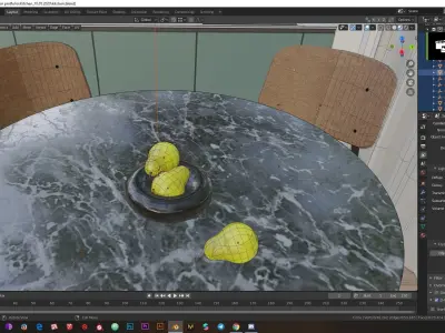 Low-poly modern interior  Low-poly 3D model purchase