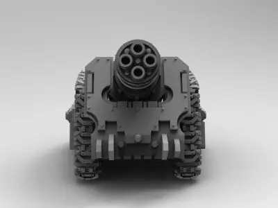 Legion Longsword with Quadruple Mortar 3D print model