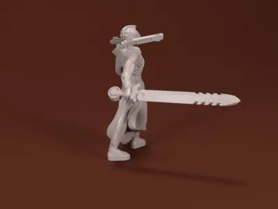 28mm Sci-Fi Knight 3D print model