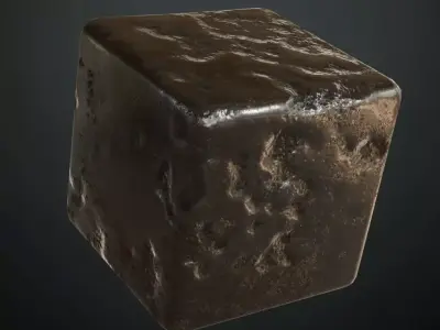 Heavy Pitted Corroded Metal PBR Seamless Texture