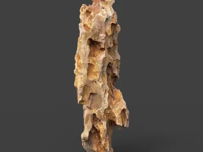 Erosion Rock Photogrammetry 220726 - Ultra HD 16K Textures Low-poly 3D model