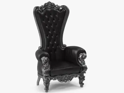  Throne Chair Black 