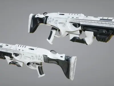 Gun Sci Fi 3D model