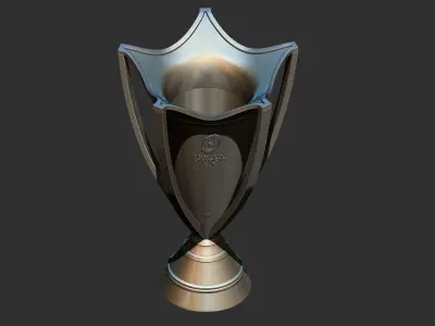 trophy european rugby champion cup STL 3d printer Free 3D print model