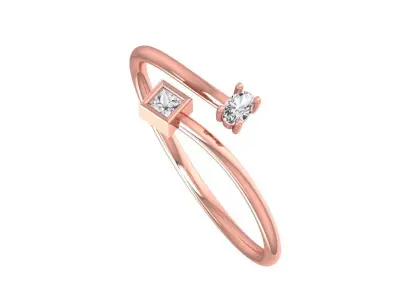 Women Light Weight Band Ring 3D print model 30