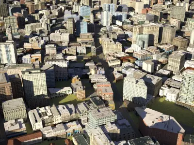 City 22 Low-poly 3D model