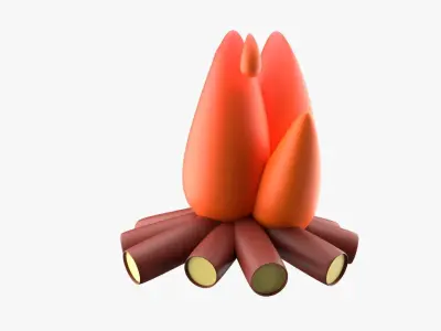 Bonfire 3D model