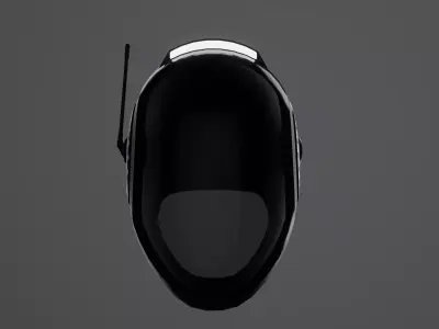 Scifi Helmet Low-poly 3D model