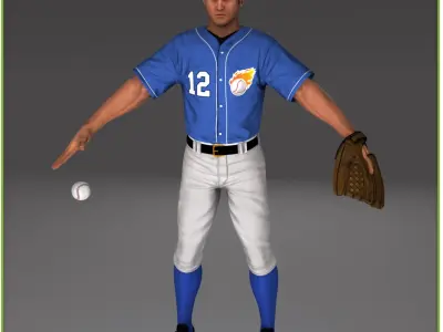  Three Baseball Players white CATCHER black BATTER and White PITCHER 