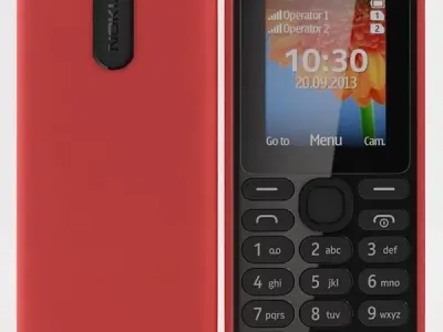  Nokia 108 Dual SIM Red 3D model