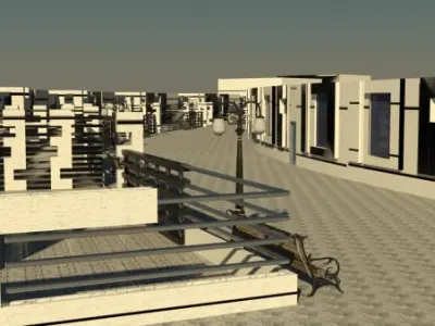complex city 3D model