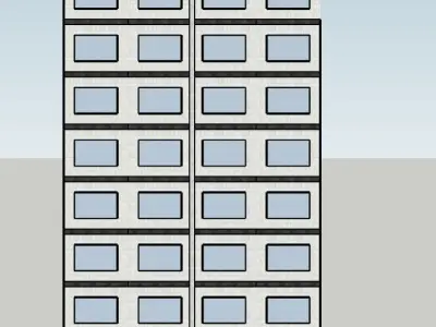 Apartment Building 1 3D model