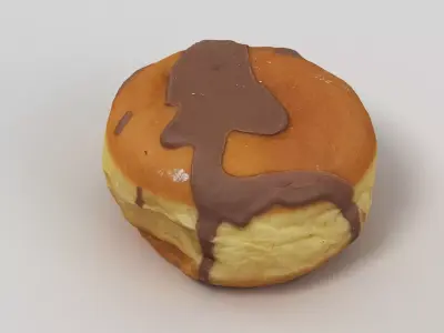 Donut 002 Low-poly 3D model
