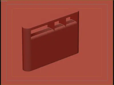 Modern Outdoor Recycling Bin for Public Spaces 3D model