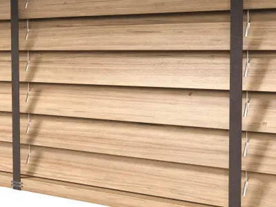 Wooden Blinds Set 40 3D model