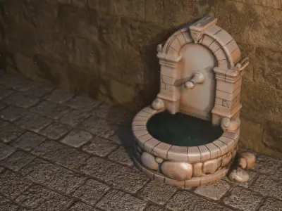 Water Fountain 3D model