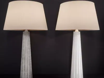 Fluted Spire Large Table Lamp 3D model