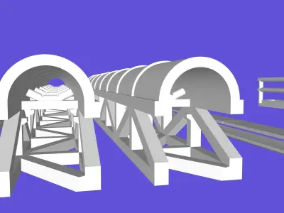 Mining Conveyor HO and N 3D Print 3D print model