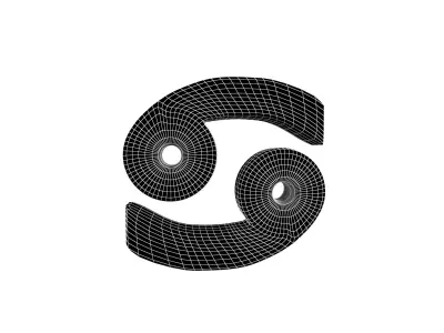 Cancer v2 005 Low-poly 3D model