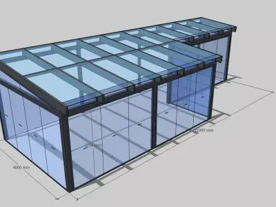 Winter garden 3D model 5