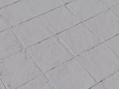 Industrial Grunge Concrete Tiles PBR Texture Texture