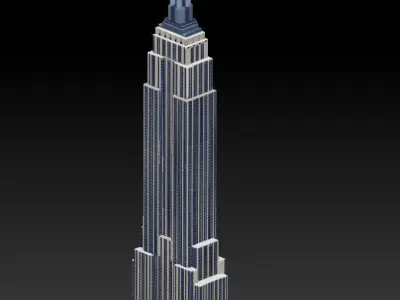 Empire State 3D Print Model Free 3D print model