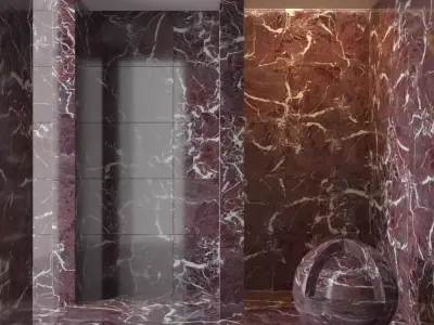 Marble wall 194 3D model