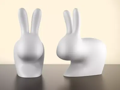 Rabbit Chair and Baby Chair Free 3D model