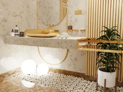 Bathroom Scene 3D model