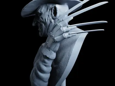 FREDDY KRUEGER BUST Free 3D print model