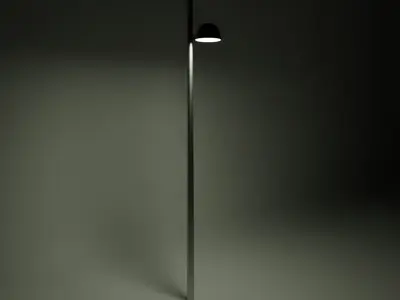 Modern Street Lamp Low-poly 3D model