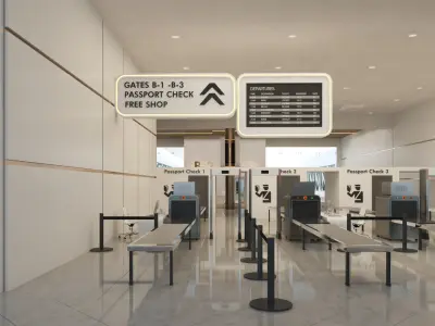  Modern Airport Interior 