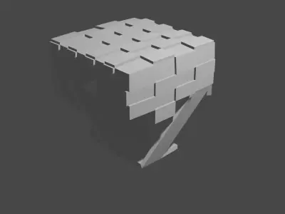 table2 cube in minecraft 3D model