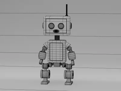 Metallic-Robot 3D model