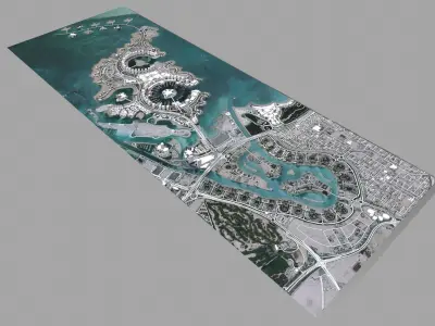The Pearl Qatar Doha 3D model