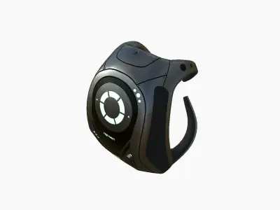 SciFi Backpack G01 Dark Metal - Fashion Character Design Low-poly 3D model