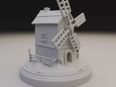 old mill 3D print model