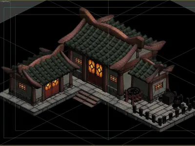 Ancient Architecture 3D model 2