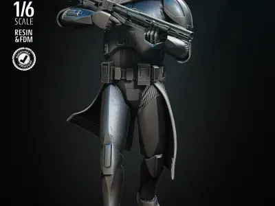 STAR WARS Purge Trooper Sculpture Tested for 3D printing 3D print model